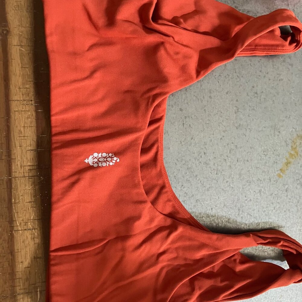 free people epic scoop neck bra, cinnamon latte